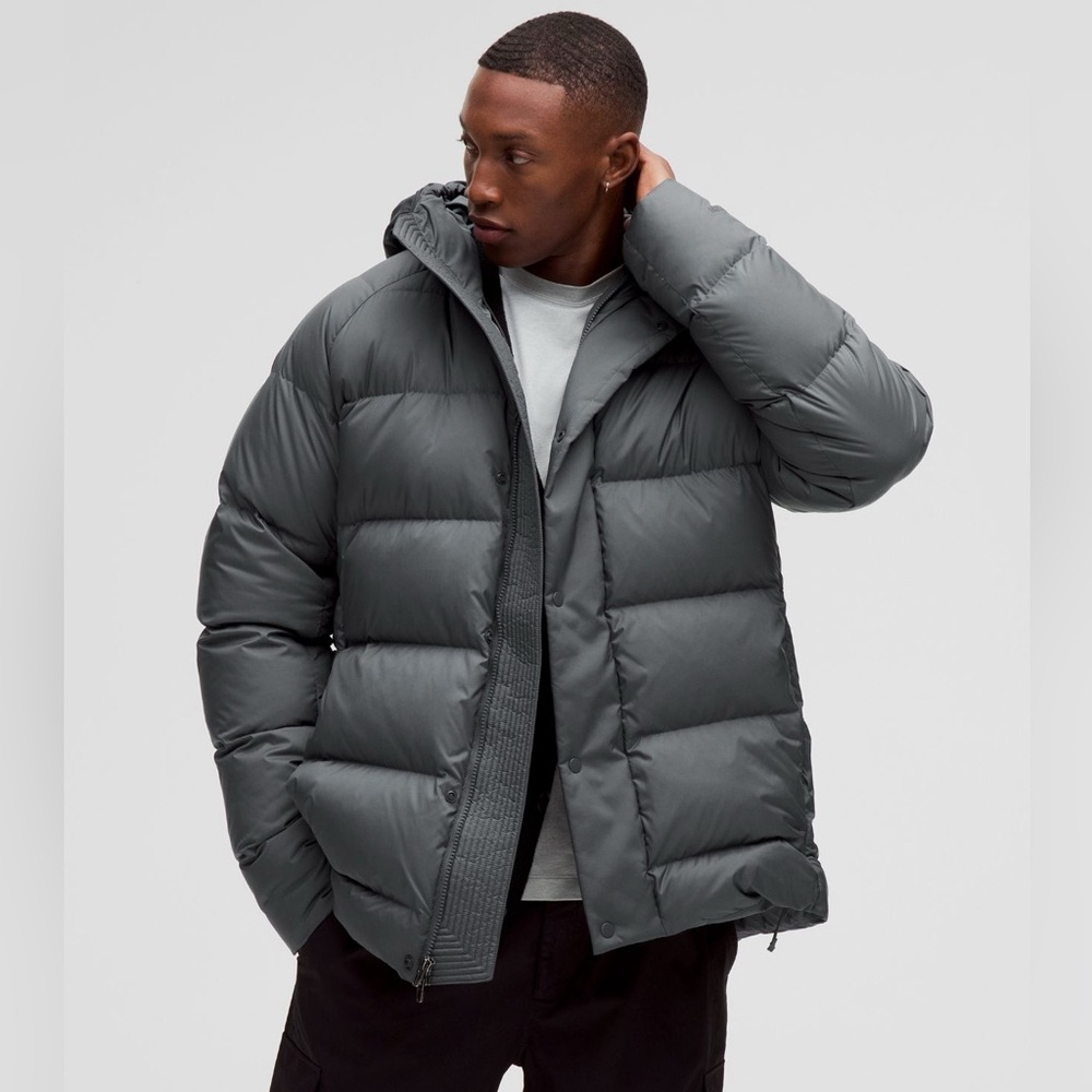 Wunder Puff Down Jacket Large lululemon oil blue grey